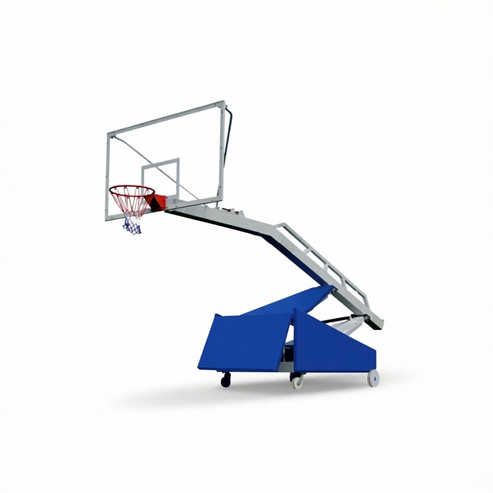 Adjustable Basketball System With Hydraulic Base