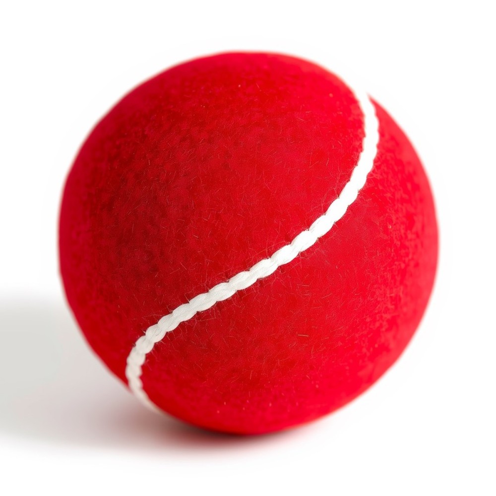 Custom-Made Cricket Tennis Ball - Red, Light