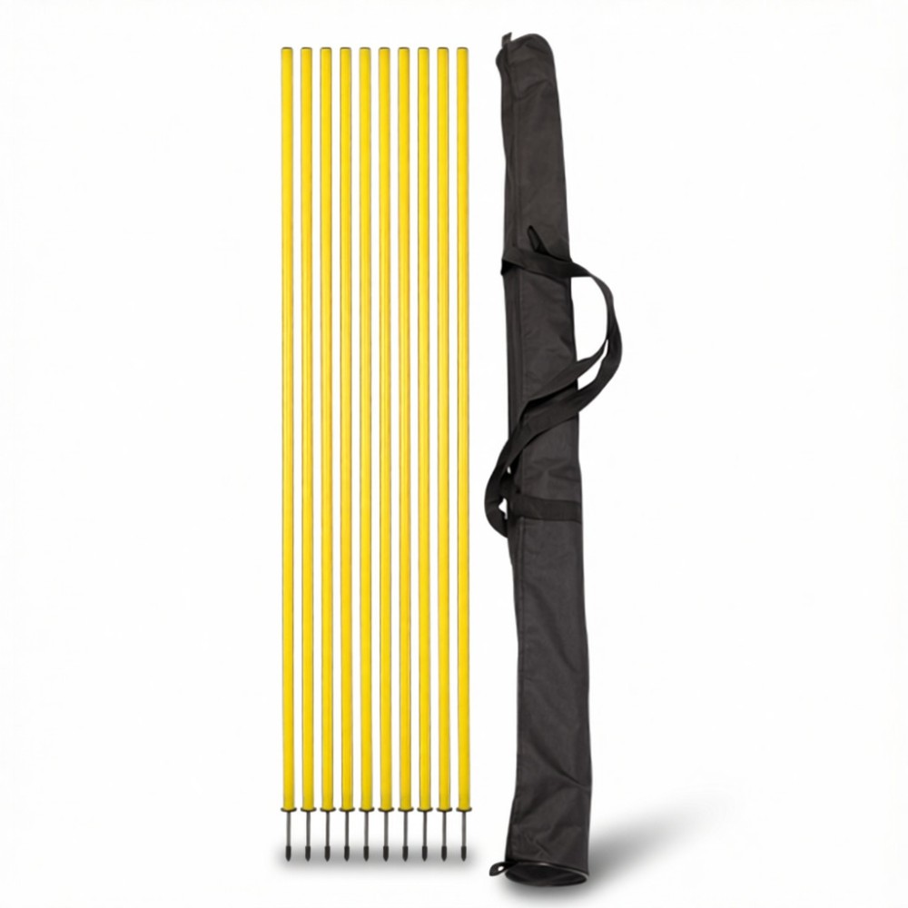 Slalom Pole - Basic, 30mm Yellow PVC poles, 15cm metal tip