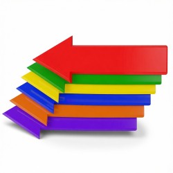 Sequence Floor Marker - Arrow, 34 x 7cm