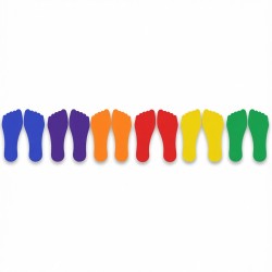 Sequence Floor Marker - Feet, 9 x 18cm