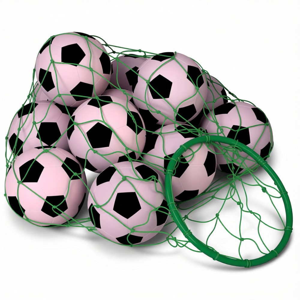 Ball Carrier With Hoop, 14” hoop with net