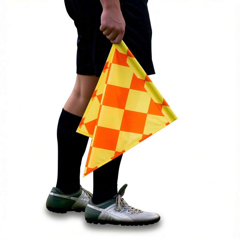 Linesman Flag - Chequered Linesman Flag - Official