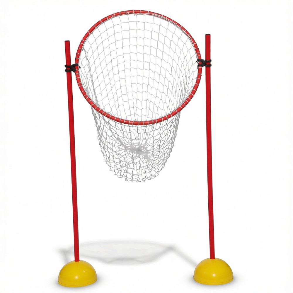 Pitching Net And Frame, Includes net, hoop, 2clips, 2 poles 160 cm and 2 plastic bases
