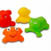 Floating Squeaky Animals, Set of 4