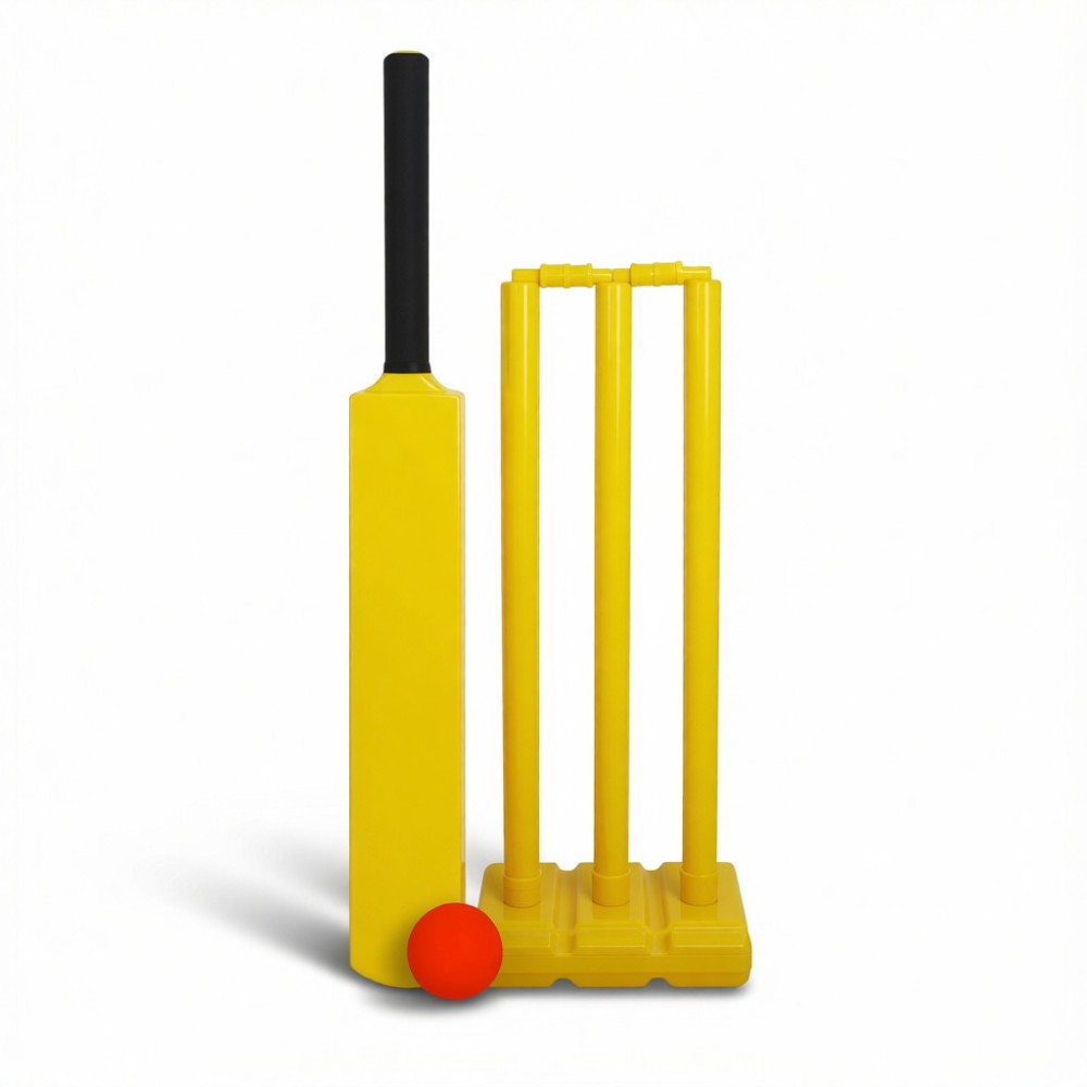 Opener Cricket Set, With heavy rubber base