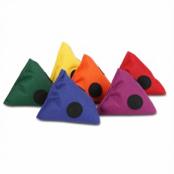 Pyramid Bean Bags, R/B/G/Y/P/O