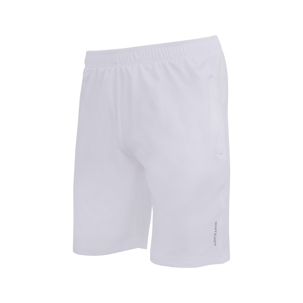 White Training Shorts - Zipper Pockets White Training Shorts - Zipper Pockets