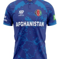 Afghanistan ODI World Cup 2024 Half Sleeves Cricket Fan Jersey - 100% Dryfit Polyester - With Name Personalisation