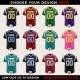 Custom Football Jersey for Men and Women with Name and Number Personalisation Custom Football Jersey for Men and Women with Name and Number Personalisation