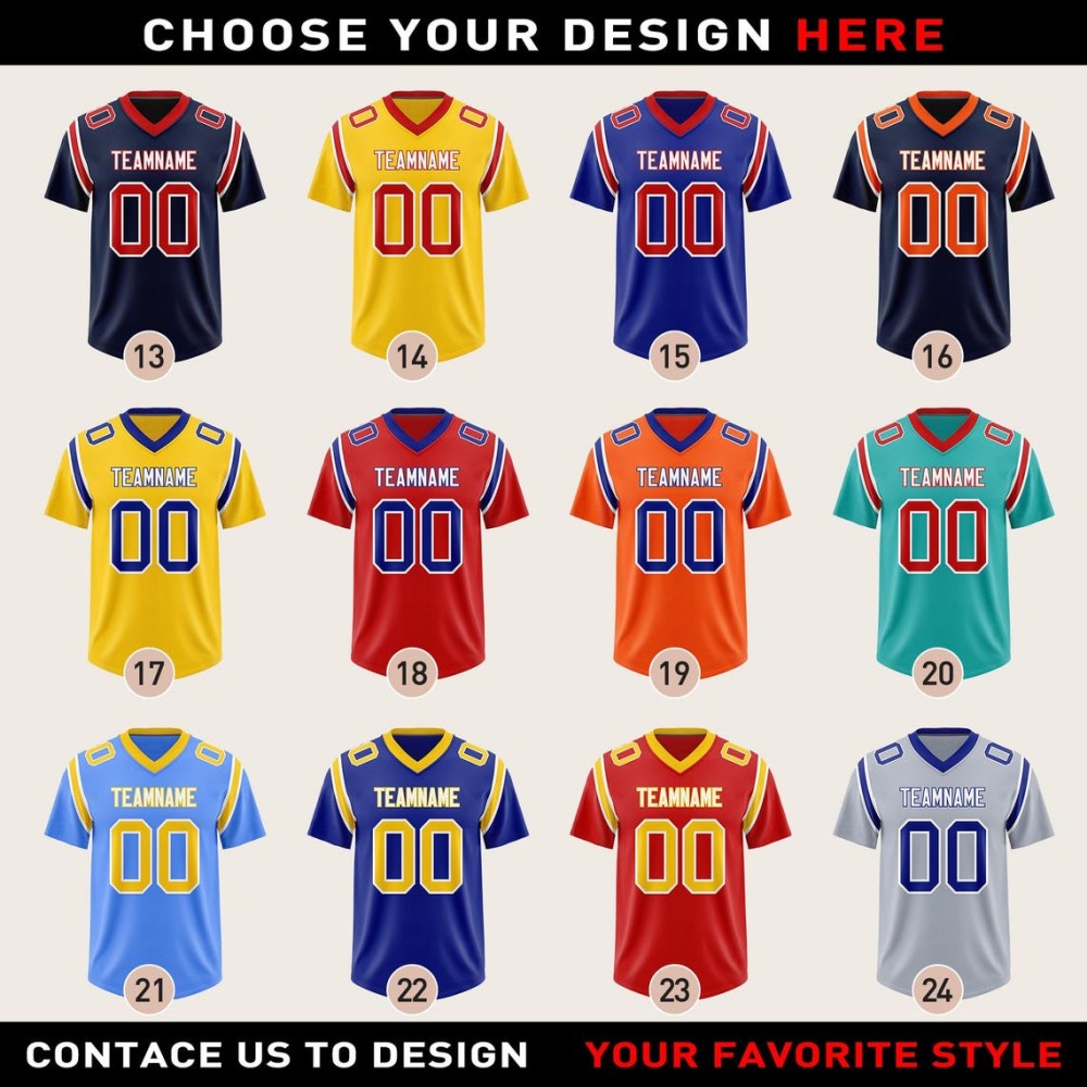 Custom Football Jersey for Men and Women with Name and Number Personalisation Custom Football Jersey for Men and Women with Name and Number Personalisation