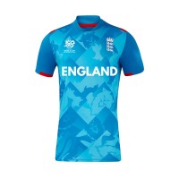 England Blue 24/25 ODI Half Sleeves Cricket Fan Jersey - 100% Dryfit Polyester