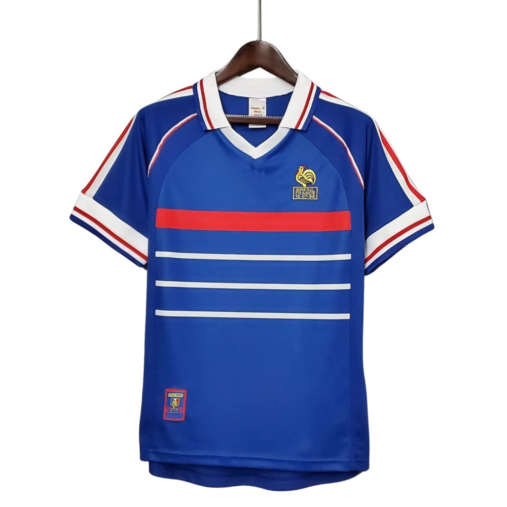 France 1998 Home Retro Football Jersey France 1998 Home Retro Football Jersey