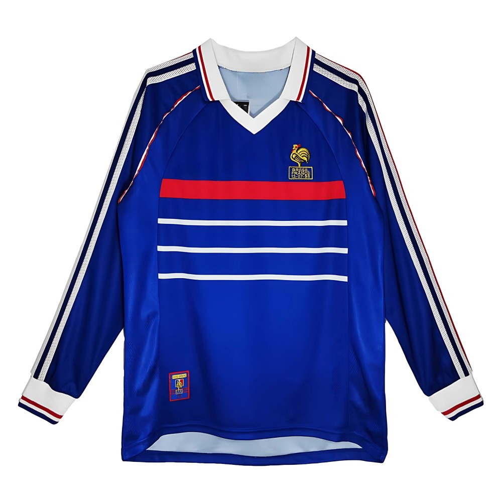 France 1998 Home Retro Football Jersey France 1998 Home Retro Football Jersey