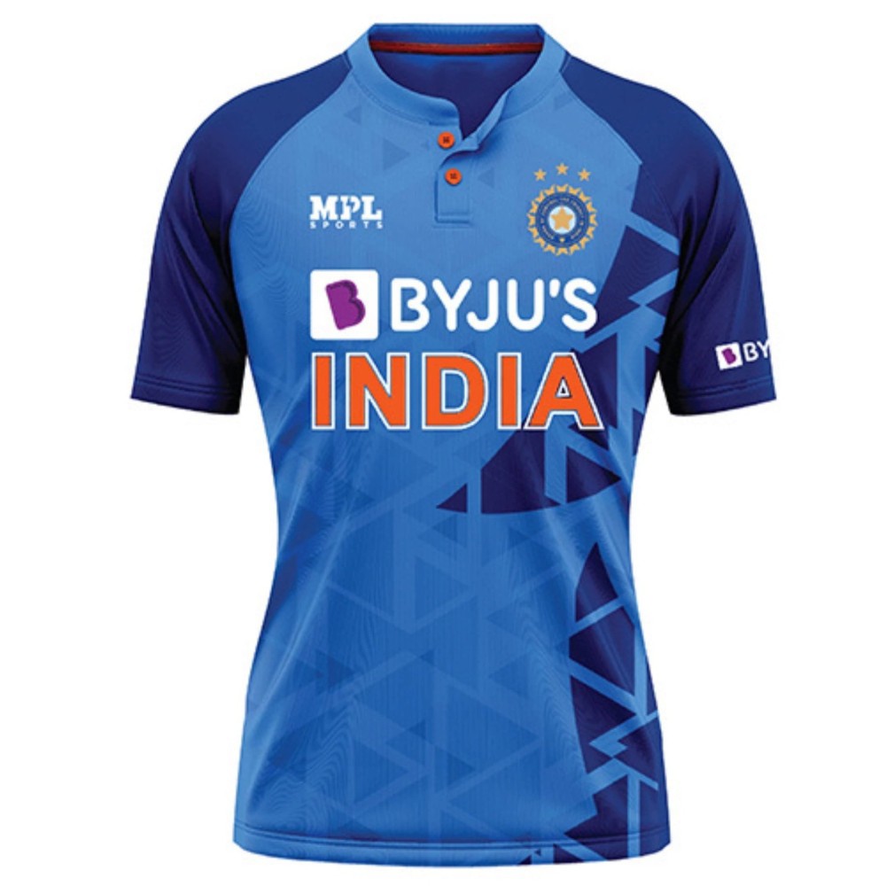 India T20 World Cup 2022 Half Sleeves Cricket Fan Jersey - 100% Dryfit Polyester - With Name Personalization