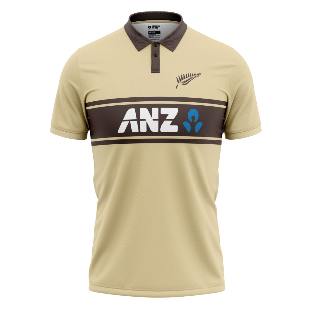 New Zealand ODI World Cup 1988 Half Sleeves Cricket Fan Jersey - 100% Dryfit Polyester - With Name Personalisation