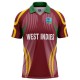 West Indies T20 World Cup 2009 Half Sleeves Cricket Fan Jersey - 100% Dryfit Polyester - With Name Personalization