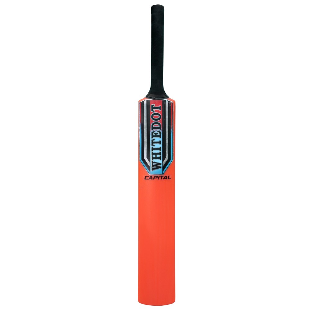 Capital Orange Heavy Duty Plastic Cricket Bat for Heavy and Light Tennis Ball
