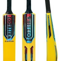 Capital Yellow Heavy Duty Plastic Cricket Bat for Heavy and Light Tennis Ball