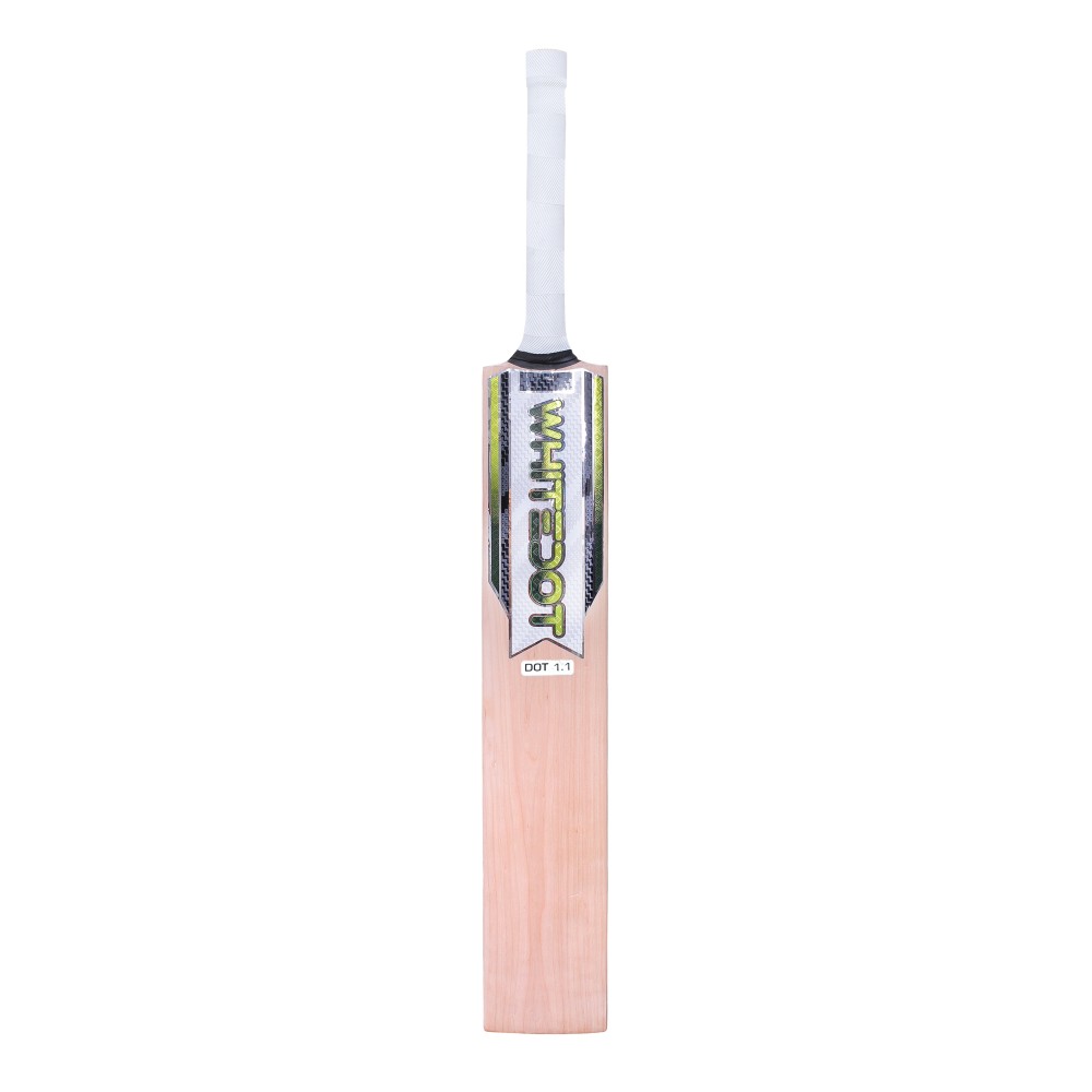 Dot 1.1 Double Blade Scoop Kashmir Willow Bat - For Heavy and Light Tennis Ball - Weight Approx. 1000-1100 Gram