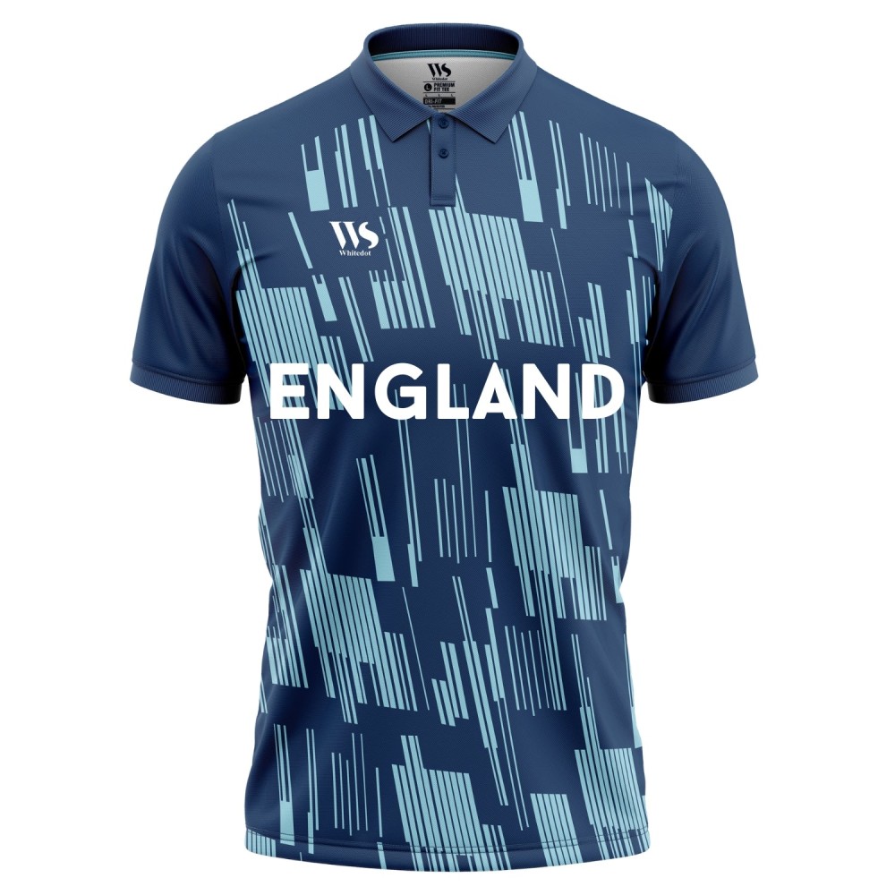 England Blue Fan Cricket T-shirt England Blue Fan Cricket T-shirt