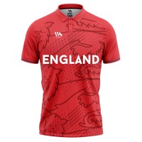 England Red Fan Cricket T-shirt