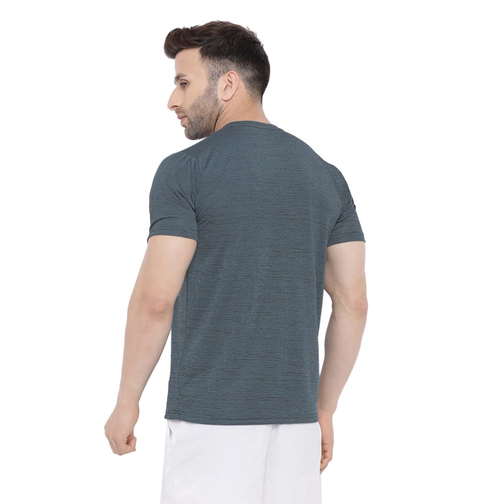 FlexFit Round Neck Regular Dry Fit Gym Sports T-Shirt - Light Grey FlexFit Round Neck Regular Dry Fit Gym Sports T-Shirt - Light Grey