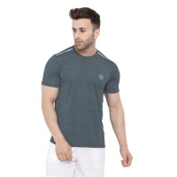 FlexFit Round Neck Regular Dry Fit Gym Sports T-Shirt - Light Grey
