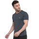 FlexFit Round Neck Regular Dry Fit Gym Sports T-Shirt - M-Grey FlexFit Round Neck Regular Dry Fit Gym Sports T-Shirt - M-Grey
