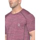 FlexFit Round Neck Regular Dry Fit Gym Sports T-Shirt - Magenta