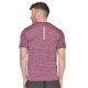 FlexFit Round Neck Regular Dry Fit Gym Sports T-Shirt - Magenta