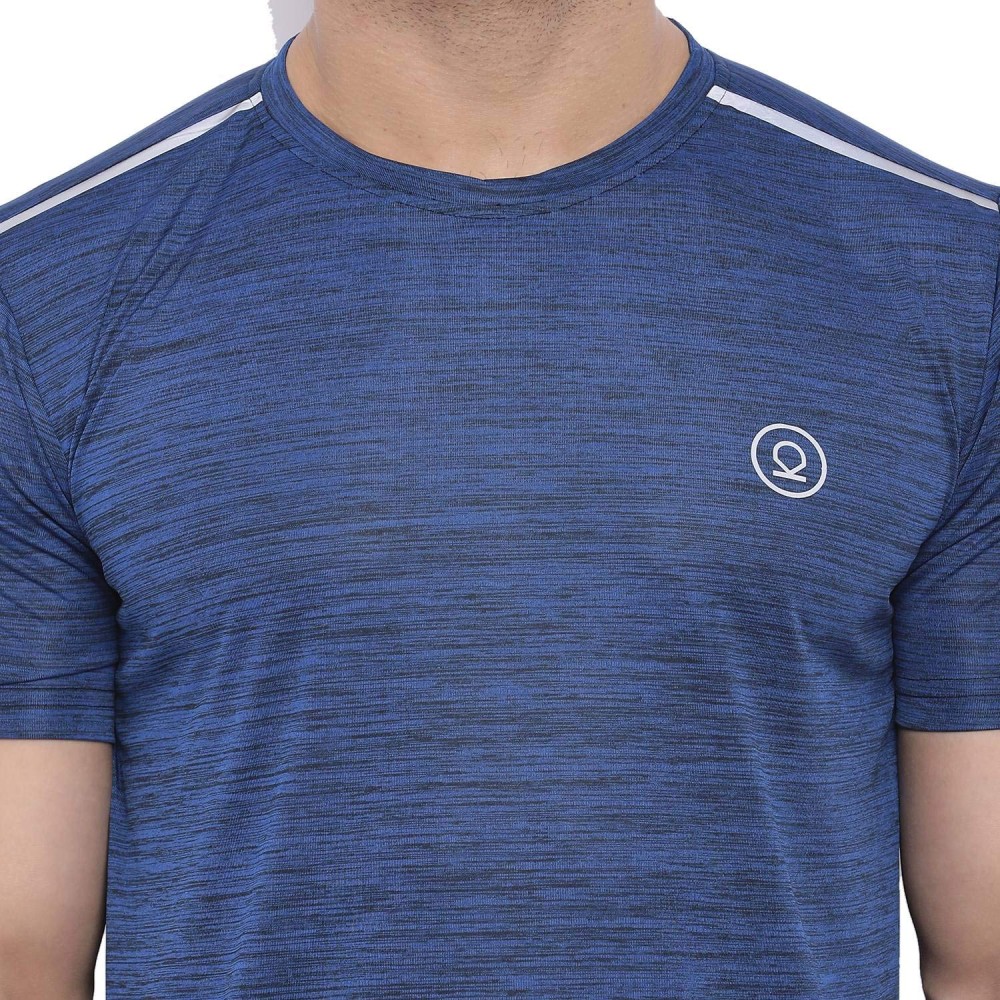 FlexFit Round Neck Regular Dry Fit Gym Sports T-Shirt - Royal Blue