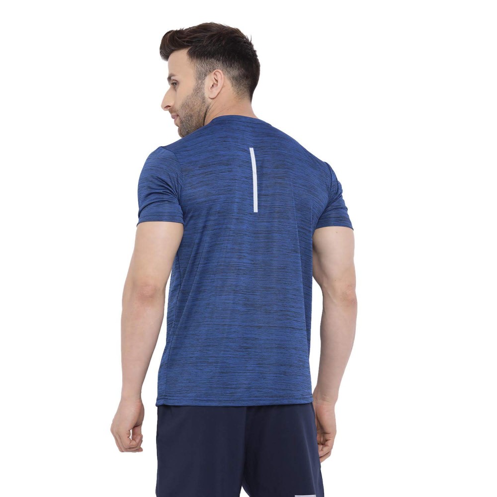FlexFit Round Neck Regular Dry Fit Gym Sports T-Shirt - Royal Blue