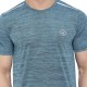 FlexFit Round Neck Regular Dry Fit Gym Sports T-Shirt - Sea Green