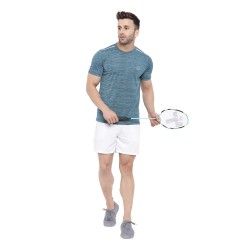 FlexFit Round Neck Regular Dry Fit Gym Sports T-Shirt - Sea Green
