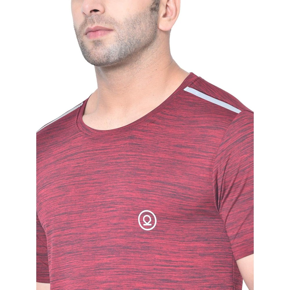 FlexFit Round Neck Regular Dry Fit Gym Sports T-Shirt - Wine FlexFit Round Neck Regular Dry Fit Gym Sports T-Shirt - Wine