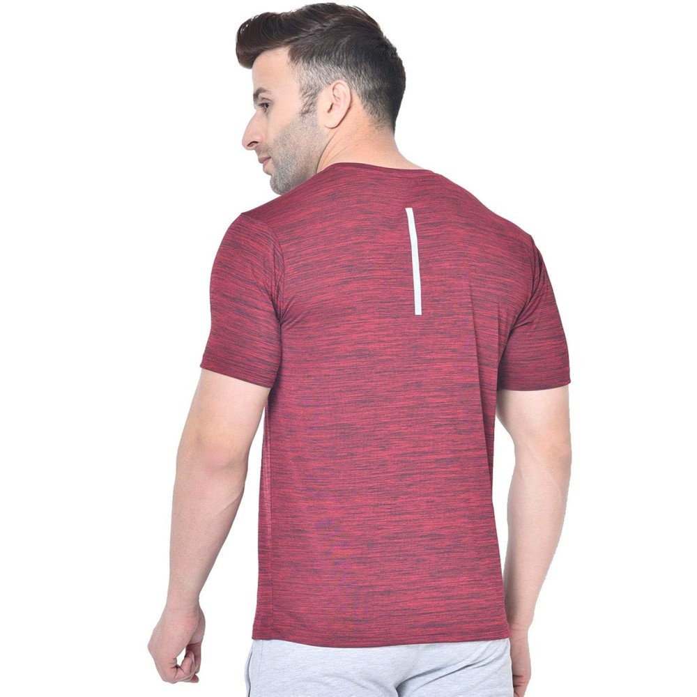 FlexFit Round Neck Regular Dry Fit Gym Sports T-Shirt - Wine FlexFit Round Neck Regular Dry Fit Gym Sports T-Shirt - Wine