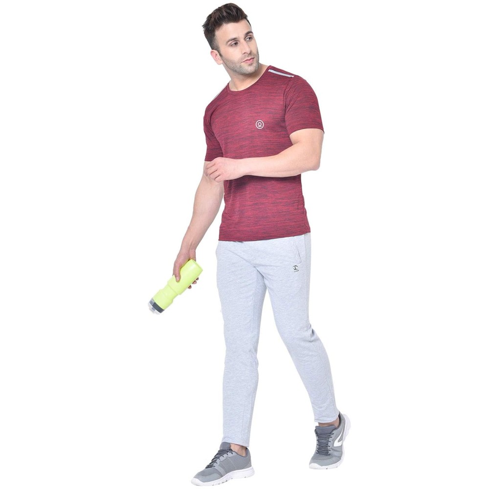 FlexFit Round Neck Regular Dry Fit Gym Sports T-Shirt - Wine FlexFit Round Neck Regular Dry Fit Gym Sports T-Shirt - Wine