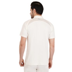 Hexa Dri-FIT Cricket White Polo T-Shirt - Off White