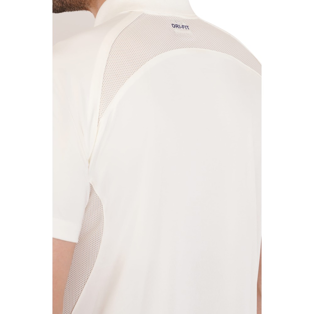 Hexa Dri-FIT Cricket White Polo T-Shirt - Off White