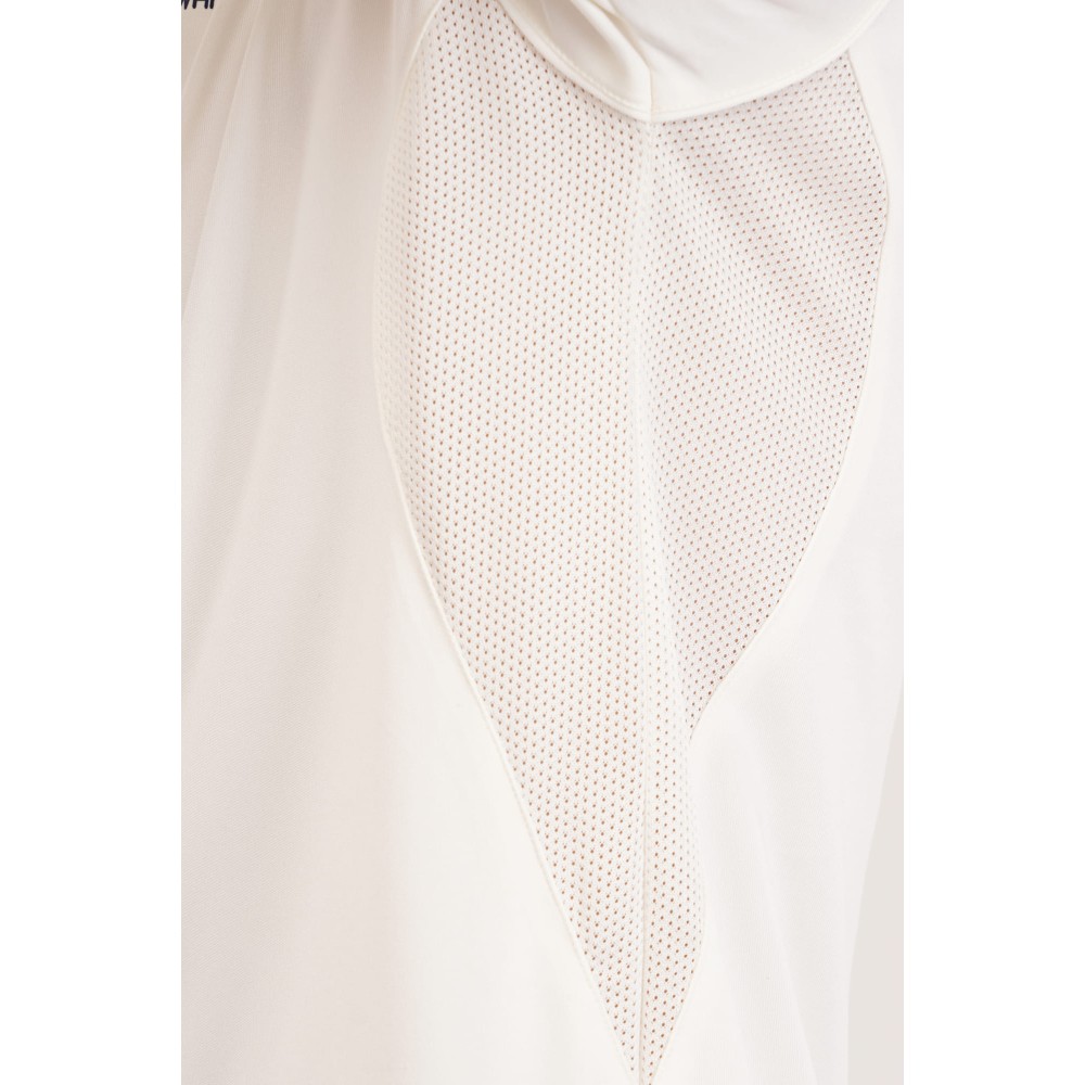 Hexa Dri-FIT Cricket White Polo T-Shirt - Off White