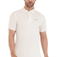 Hexa Dri-FIT Cricket White Polo T-Shirt - Off White