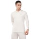 Novelty Quick Dry Cricket Polo T-Shirt - Full Sleeves - Off White