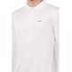 Novelty Quick Dry Cricket Polo T-Shirt - Full Sleeves - White