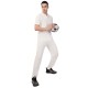 Novelty Quick Dry Cricket Polo T-Shirt - Half Sleeves - Off White