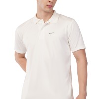 Novelty Quick Dry Cricket Polo T-Shirt - Half Sleeves - Off White