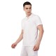 Novelty Quick Dry Cricket Polo T-Shirt - Half Sleeves - White