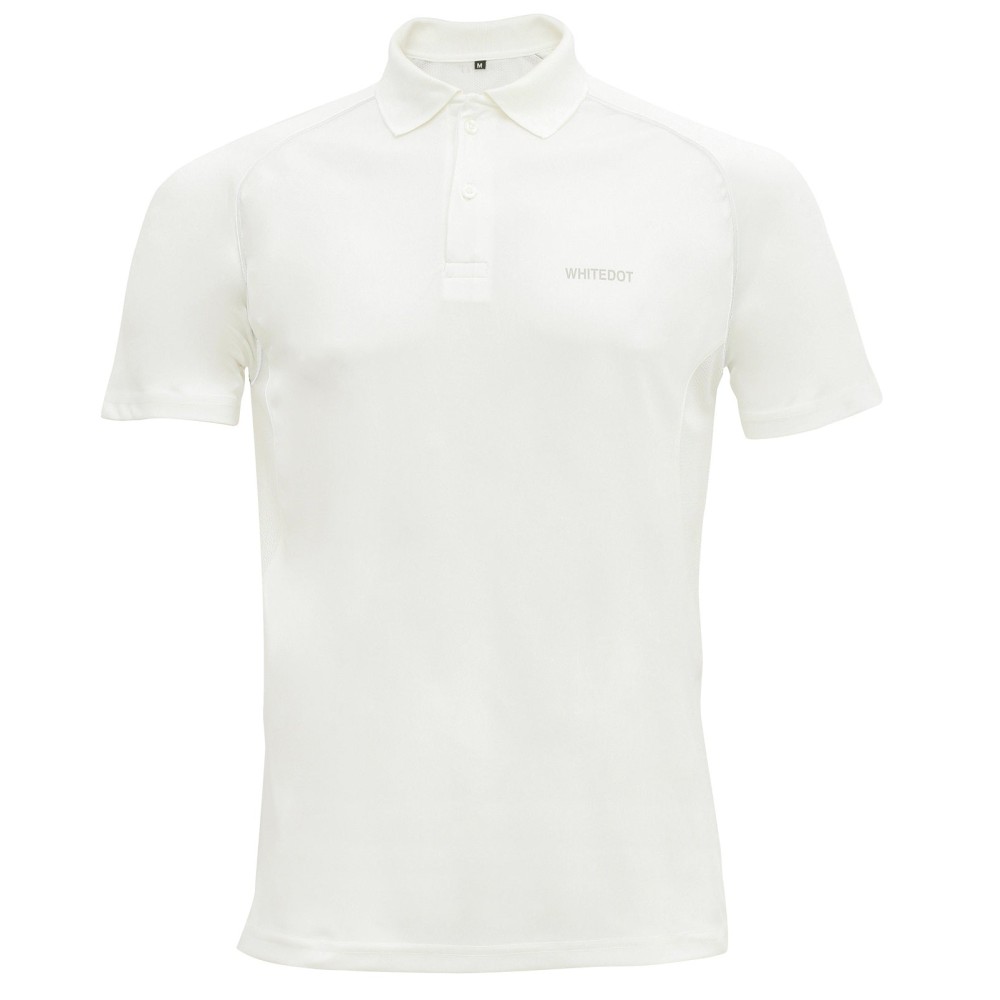 Omega Dri-FIT Cricket White Polo T-Shirt Omega Dri-FIT Cricket White Polo T-Shirt