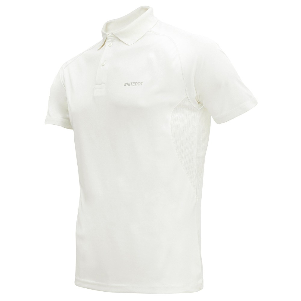 Omega Dri-FIT Cricket White Polo T-Shirt Omega Dri-FIT Cricket White Polo T-Shirt