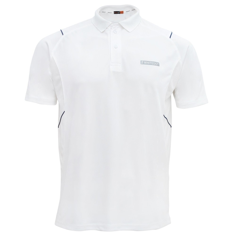Omega Dri-FIT Cricket White Polo T-Shirt